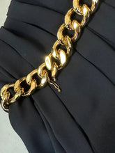 Chain Pleated Mini Skirt -  | dBlank