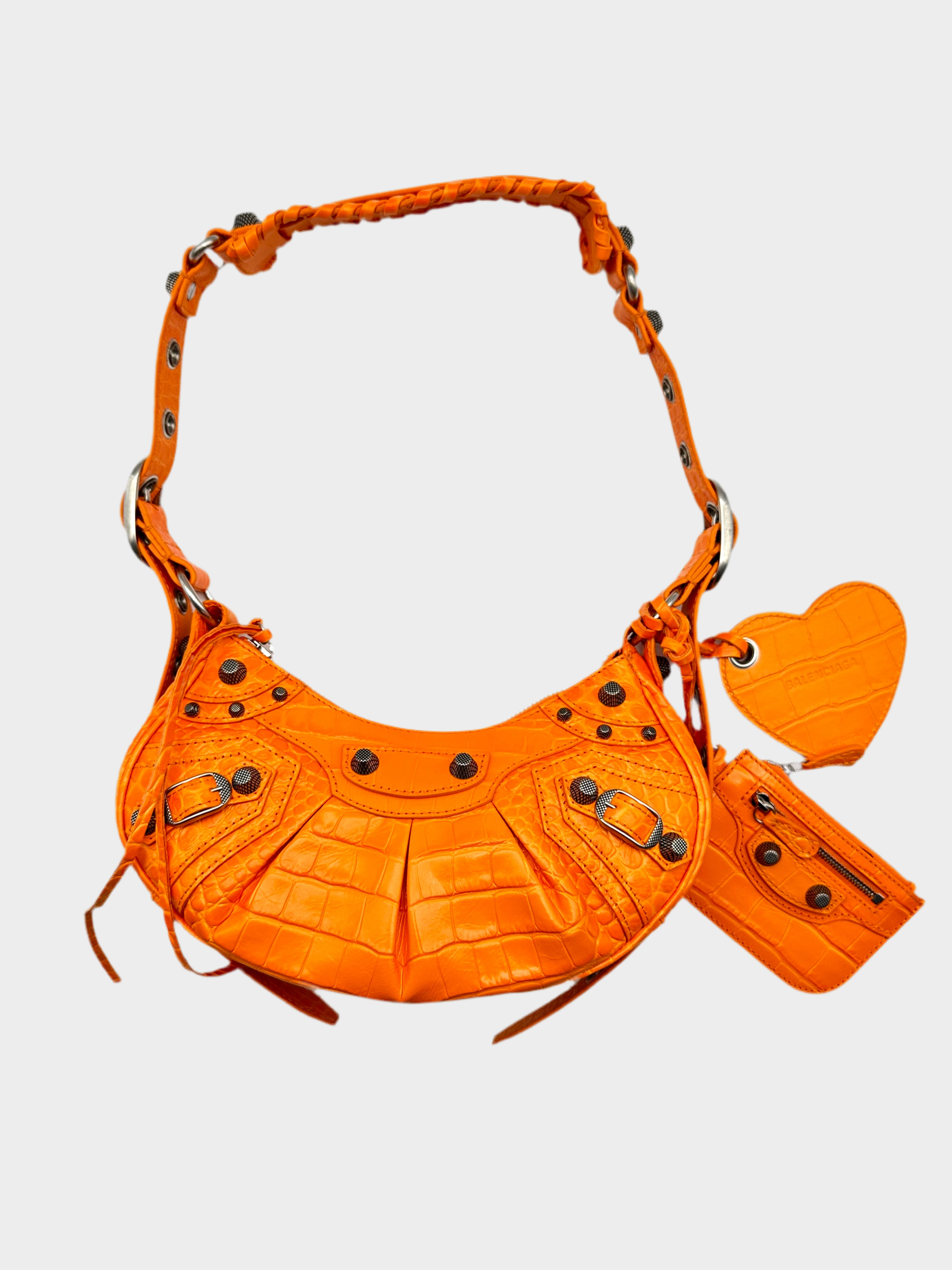 Le Cagole Croco Bag XS