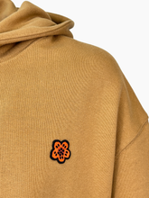 Felpa Oversize Cappuccio Ricamo Boke Flower - SENAPE | Qlhype