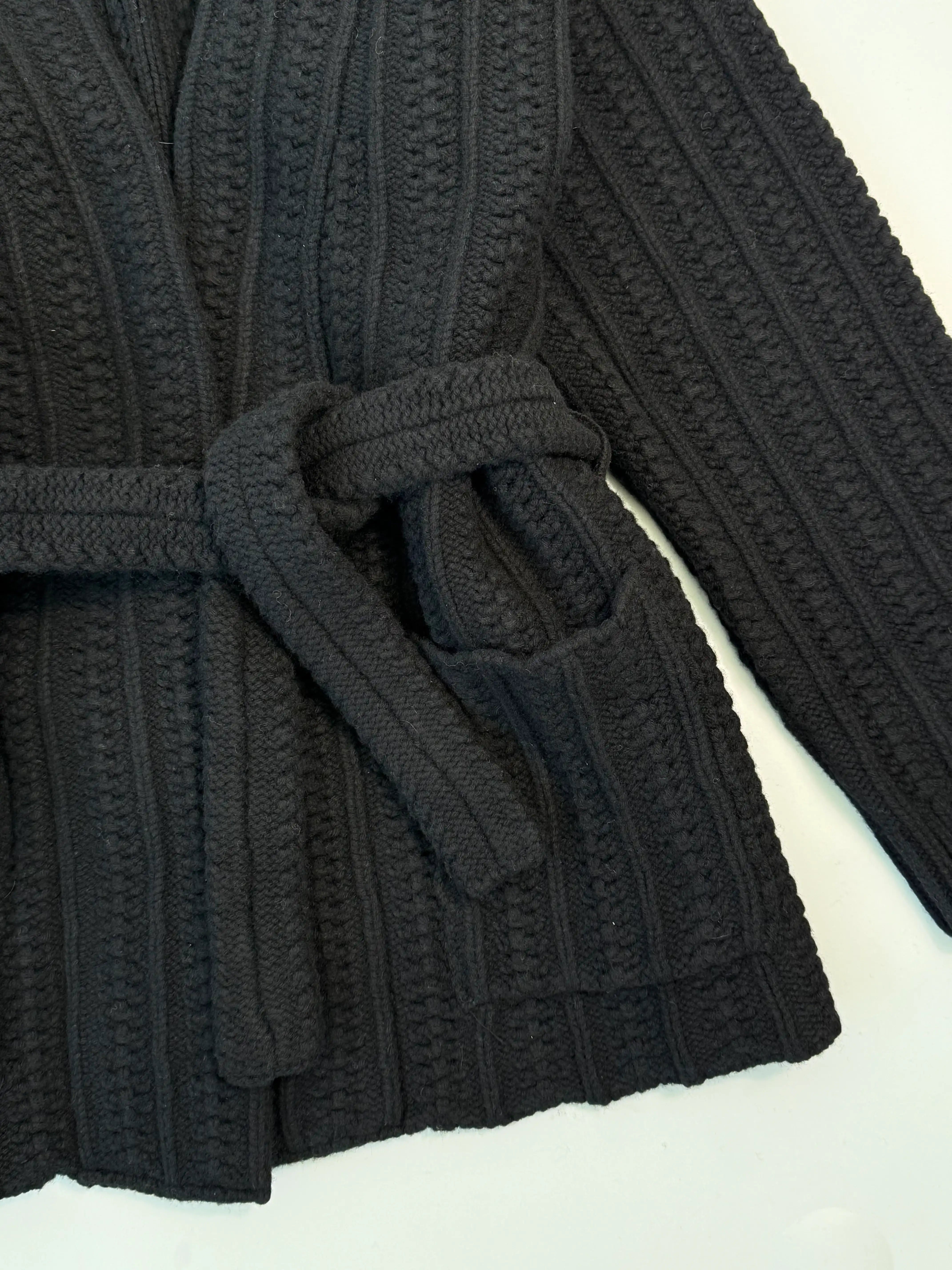 Cardigan In Maglia Con Cintura