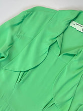 Green Dress With Flared Bottom -  | dBlank