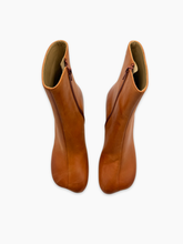 Tobacco Leather Ankle Boots -  | dBlank
