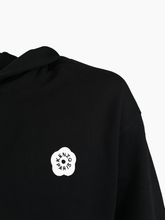 Felpa Cappuccio Ricamo Boke Flower 2.0 - NERO | Qlhype