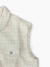 Sleeveless Tweed Jacket -  | Qlhype