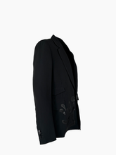 Blazer Graffiti Logo Single Breasted - Nero | Qlhype