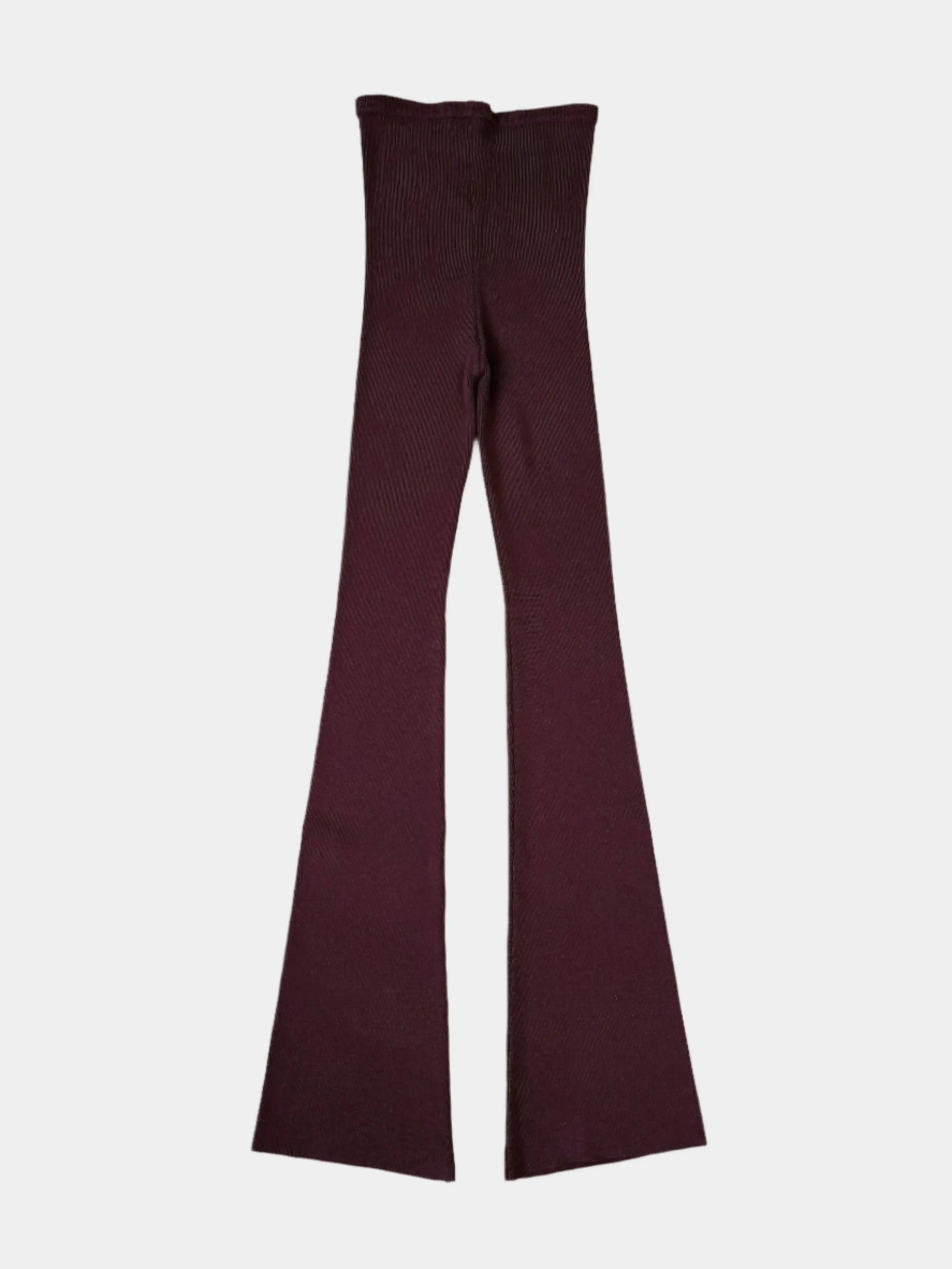 High Waist Wool Flare Leggings