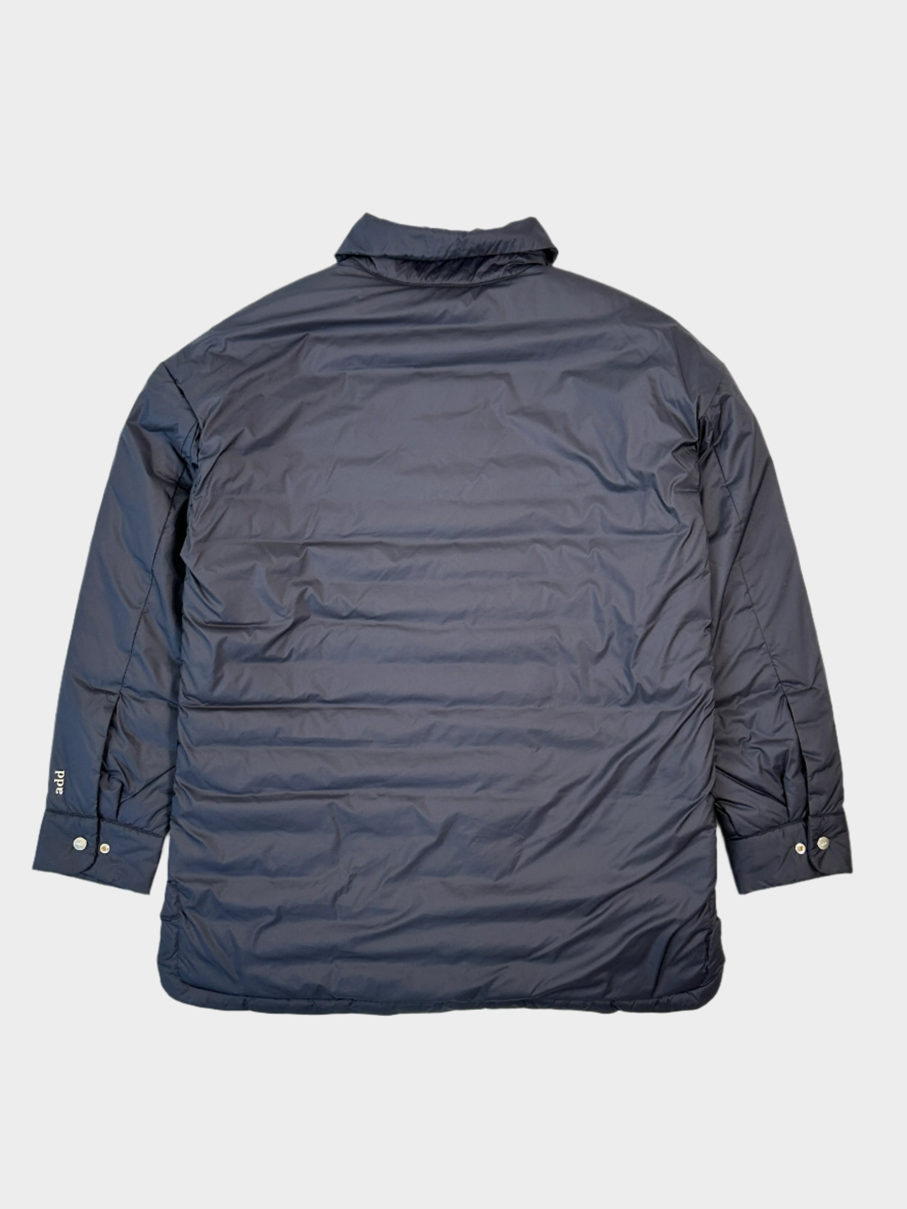 Navy Down Shirt Jacket