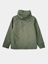 Green Waterproof Jacket With Hood And Logo -  | dBlank