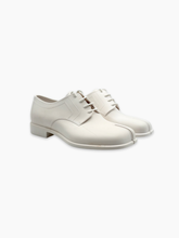 White Tabi Rubber Lace-ups -  | dBlank