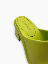 Neon Mule With Wide Rubber Heel -  | dBlank