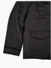 Black Jacket With Patch Pockets And High Collar -  | dBlank