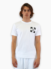 White Single Arrow Slim T-shirt -  | Qlhype