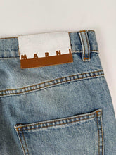 Straight Leg Jeans With Multicolor Knit Inserts -  | dBlank