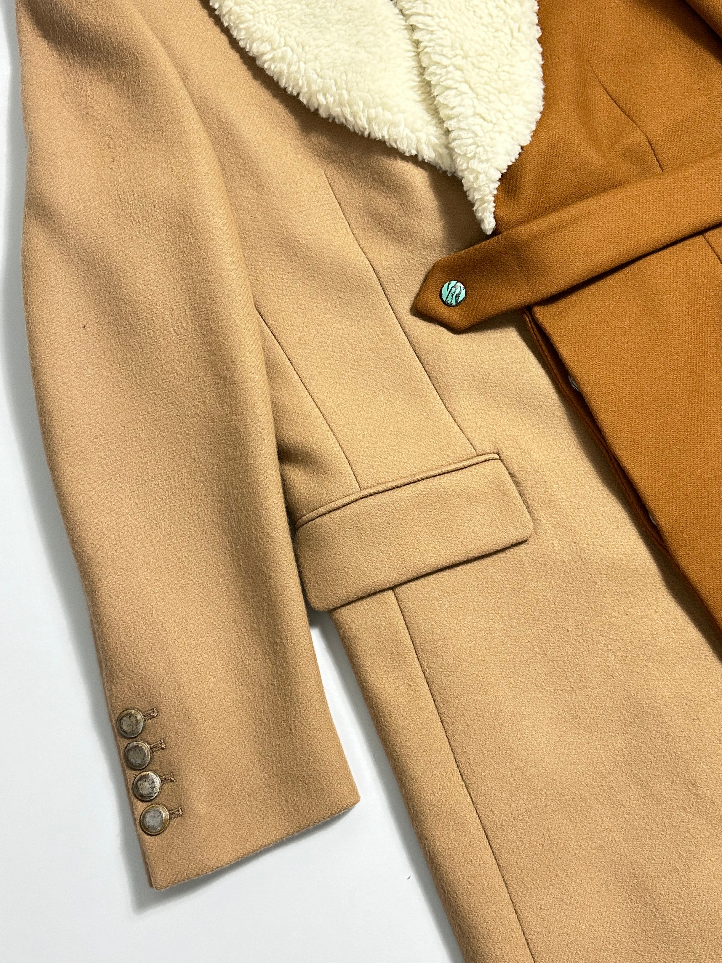 Shearling Bicolor Coat