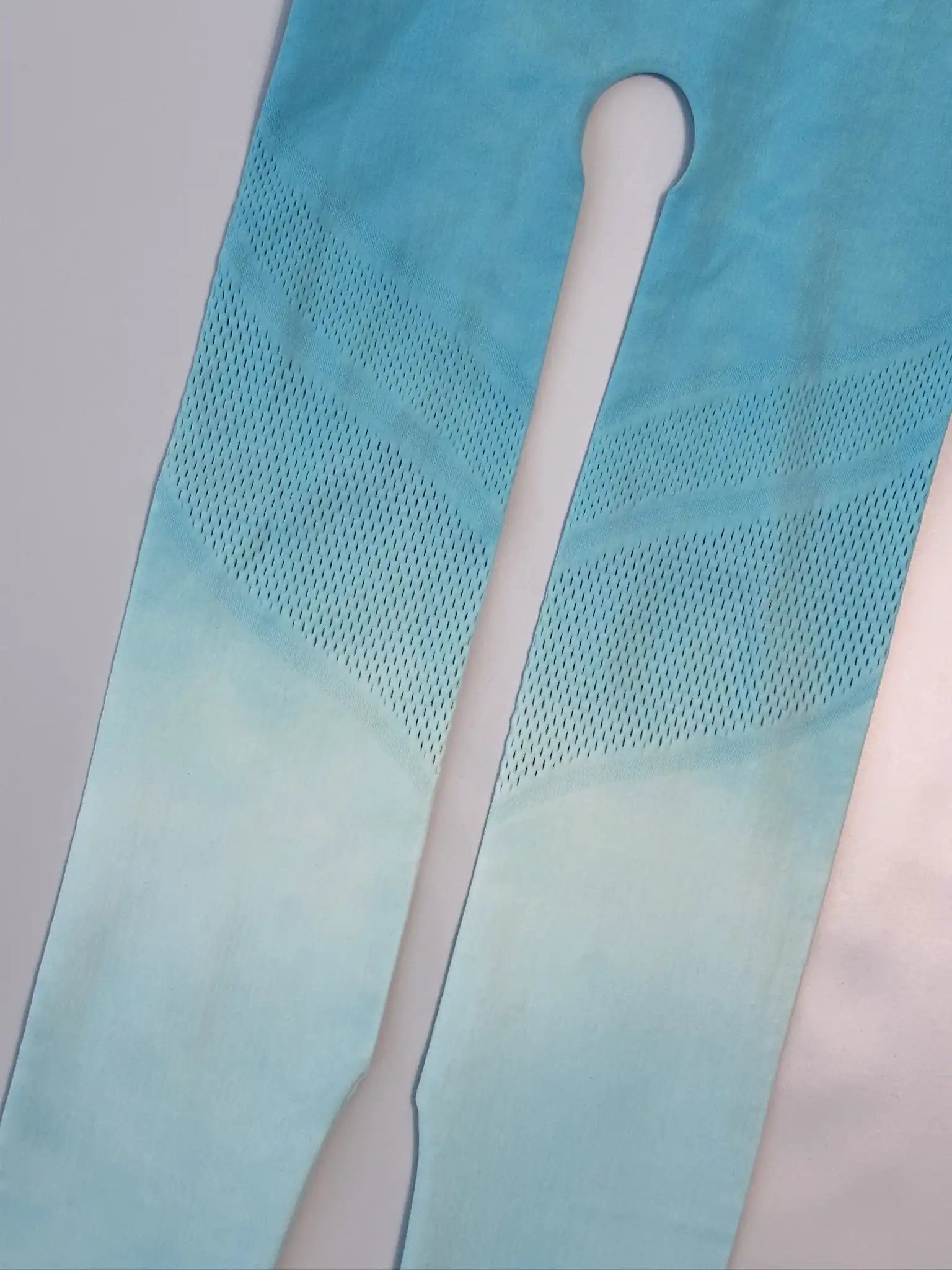 Leggings Azzurri Seamless Con Logo