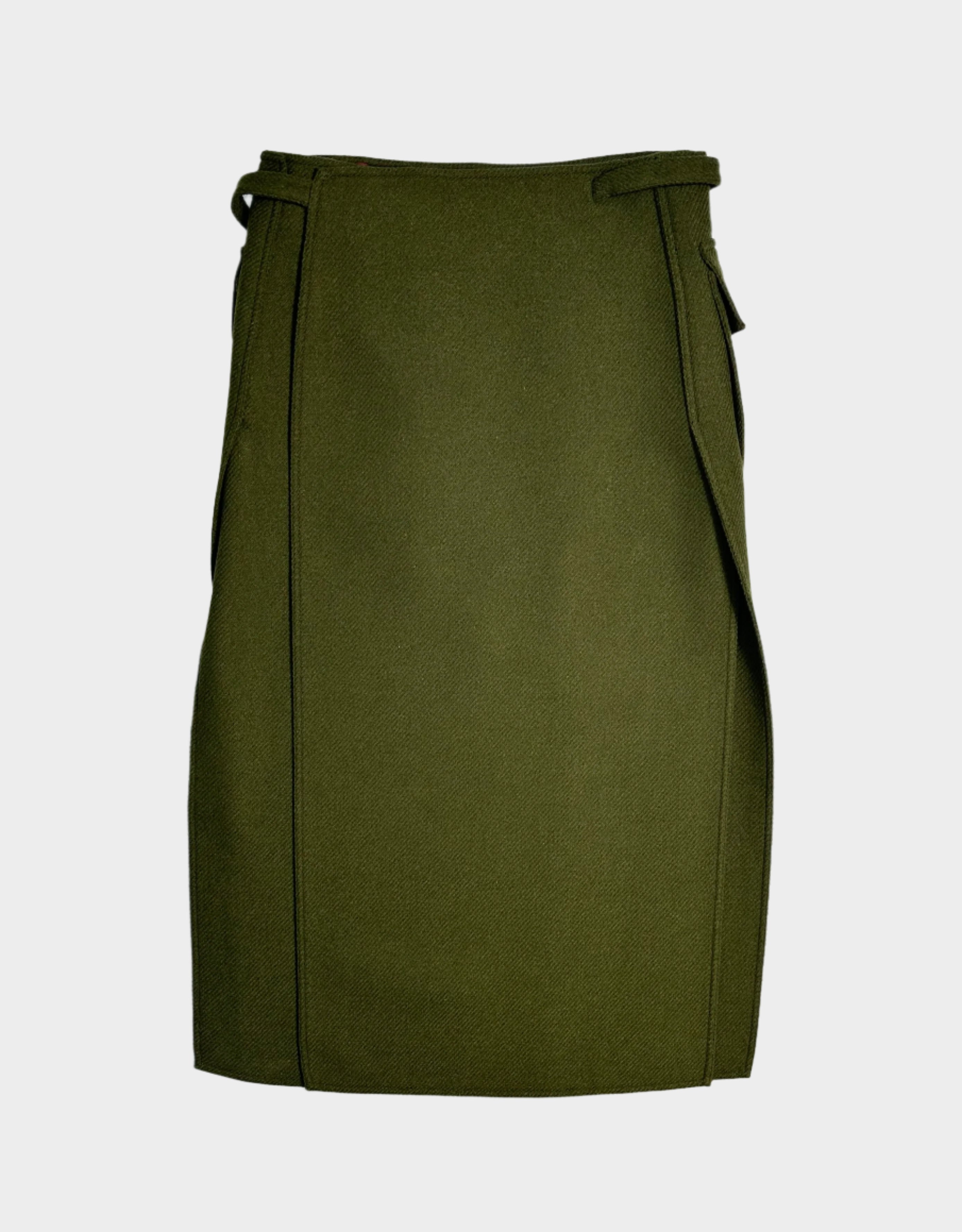 Cashmere And Wool Wrapped Skirt