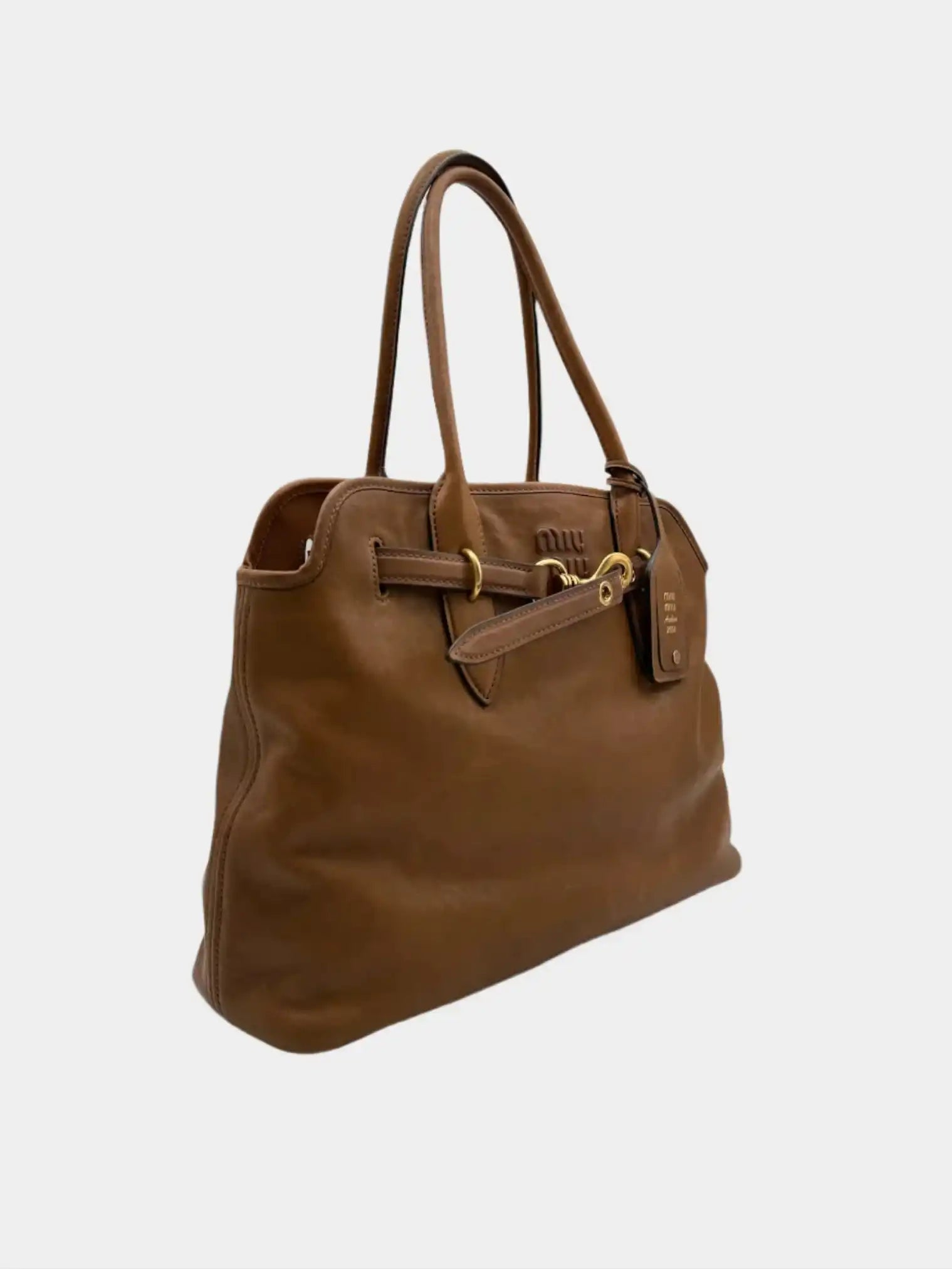 Brown Aventure Bag In Nappa