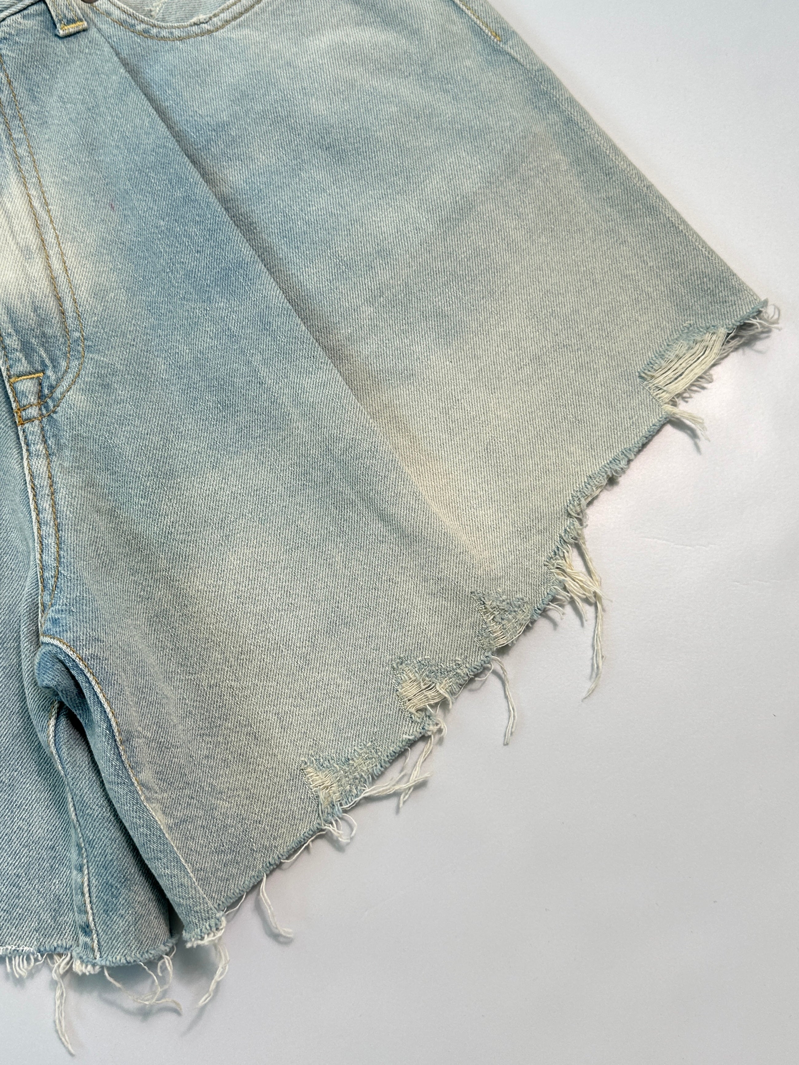 Frayed Denim Shorts