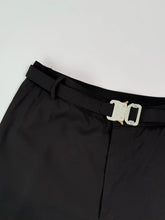 Black Pants With Integrated Belt -  | dBlank
