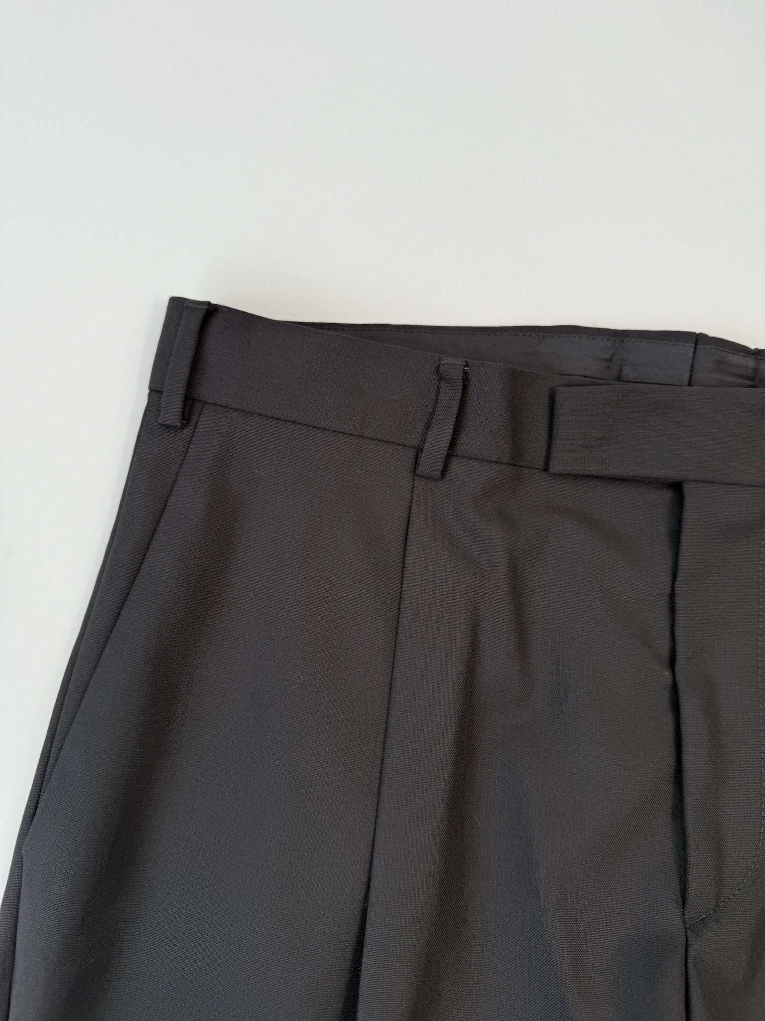 Pantaloni Neri In Lana
