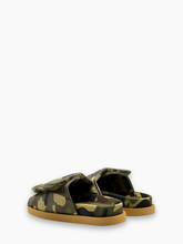 Slide Camouflage Con Suola Marrone - Verde | Qlhype