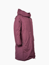 Burgundy padded coat  -  | Qlhype