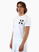 White Single Arrow Slim T-shirt -  | Qlhype