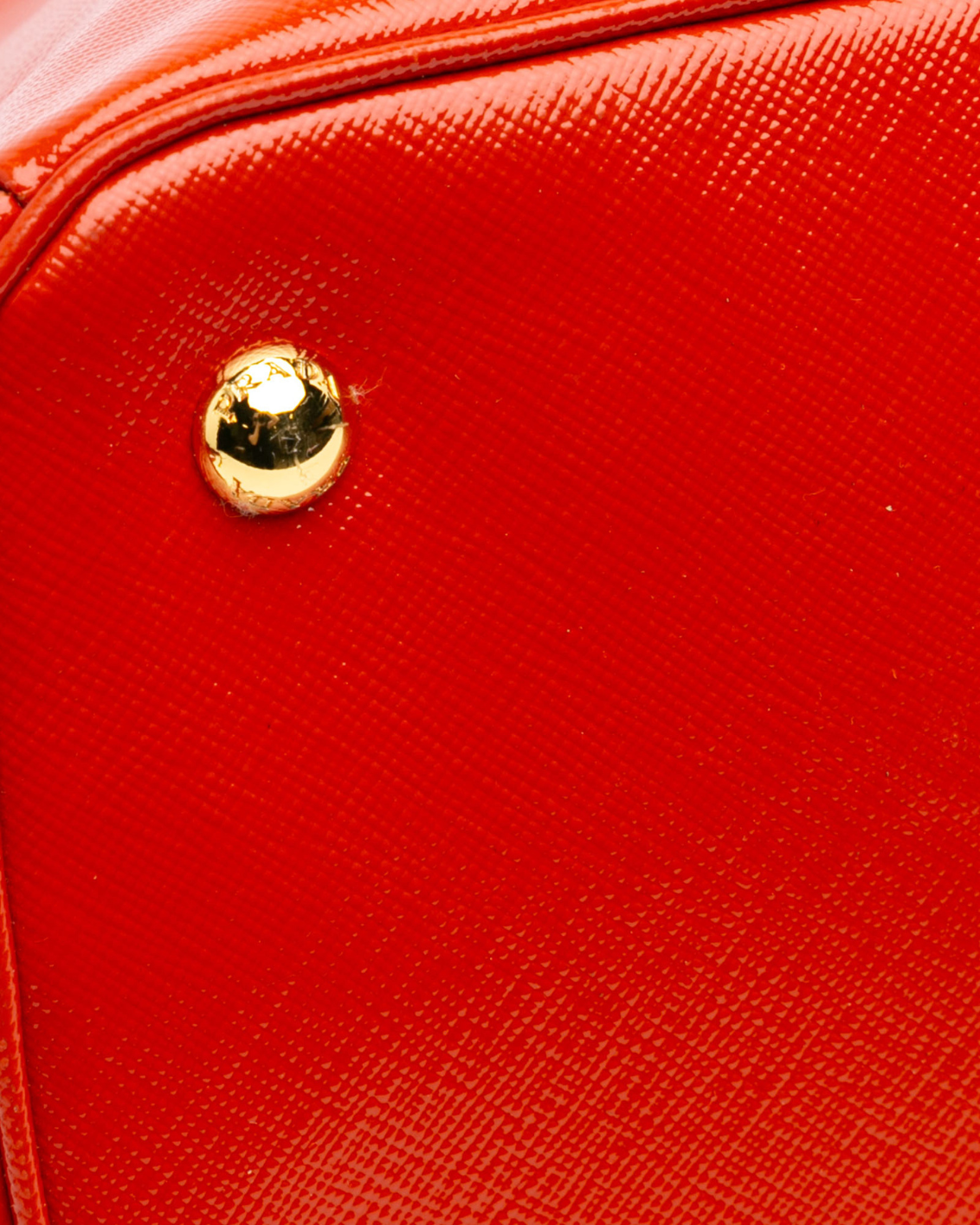 Borsa A Mano Saffiano In Vernice Rossa Con Tracolla