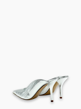 Mule Argento Effetto Specchio - Grigio | Qlhype