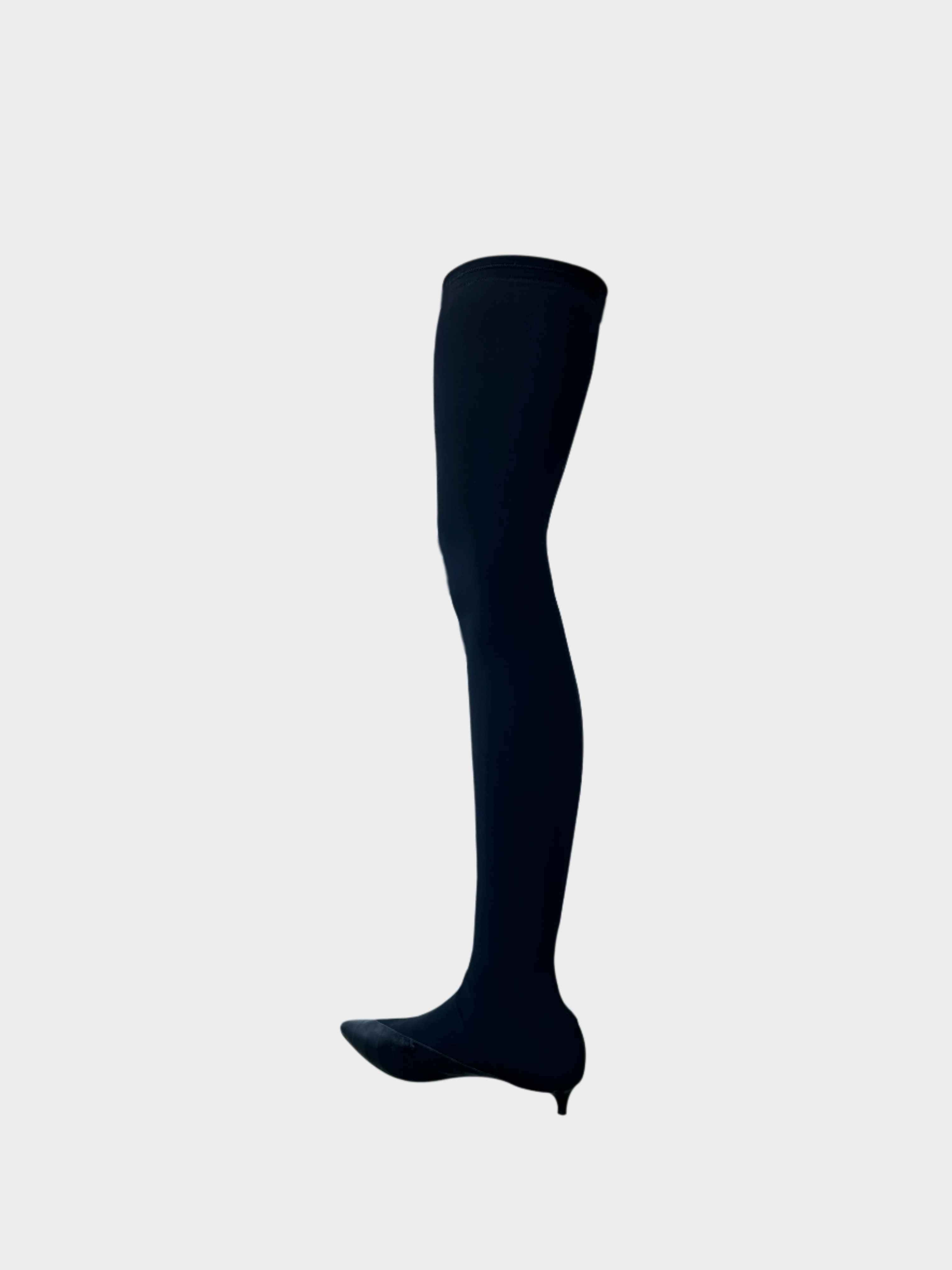 Show Over The Knee Boots With Leather Toe
