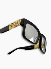 Occhiali Neri Con Medusa Oro -  | Qlhype