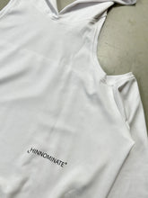 White Cut Out Hoodie -  | dBlank