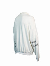 Felpa Con Scritte Nere - Bianco | Qlhype