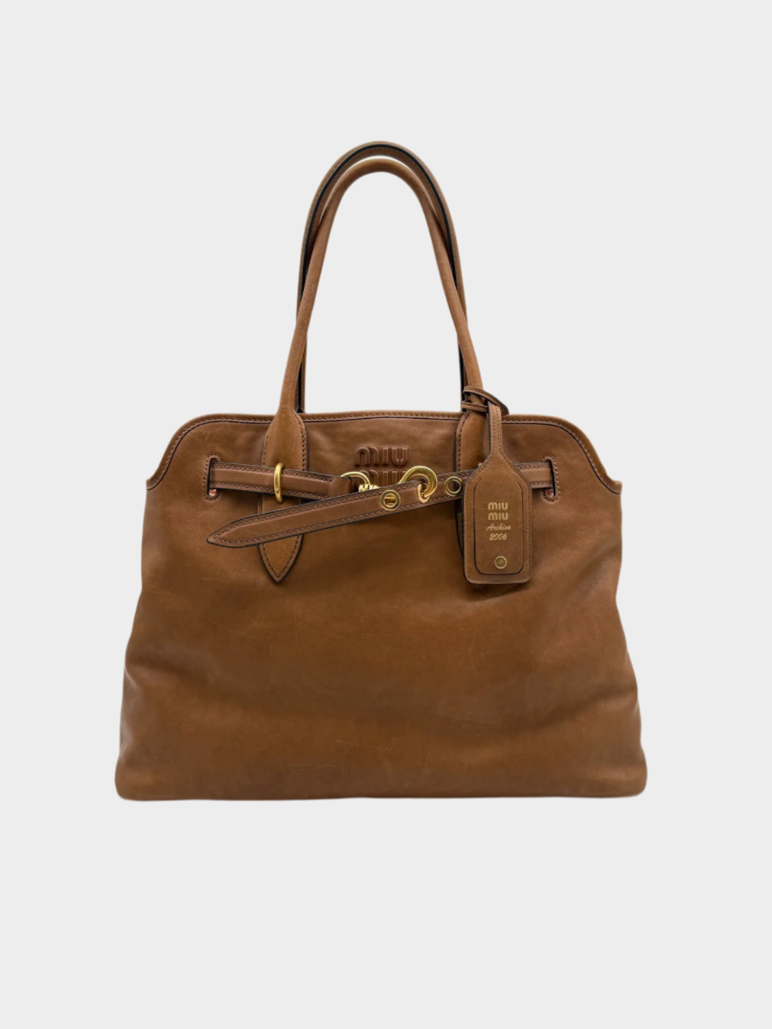 Brown Aventure Bag In Nappa