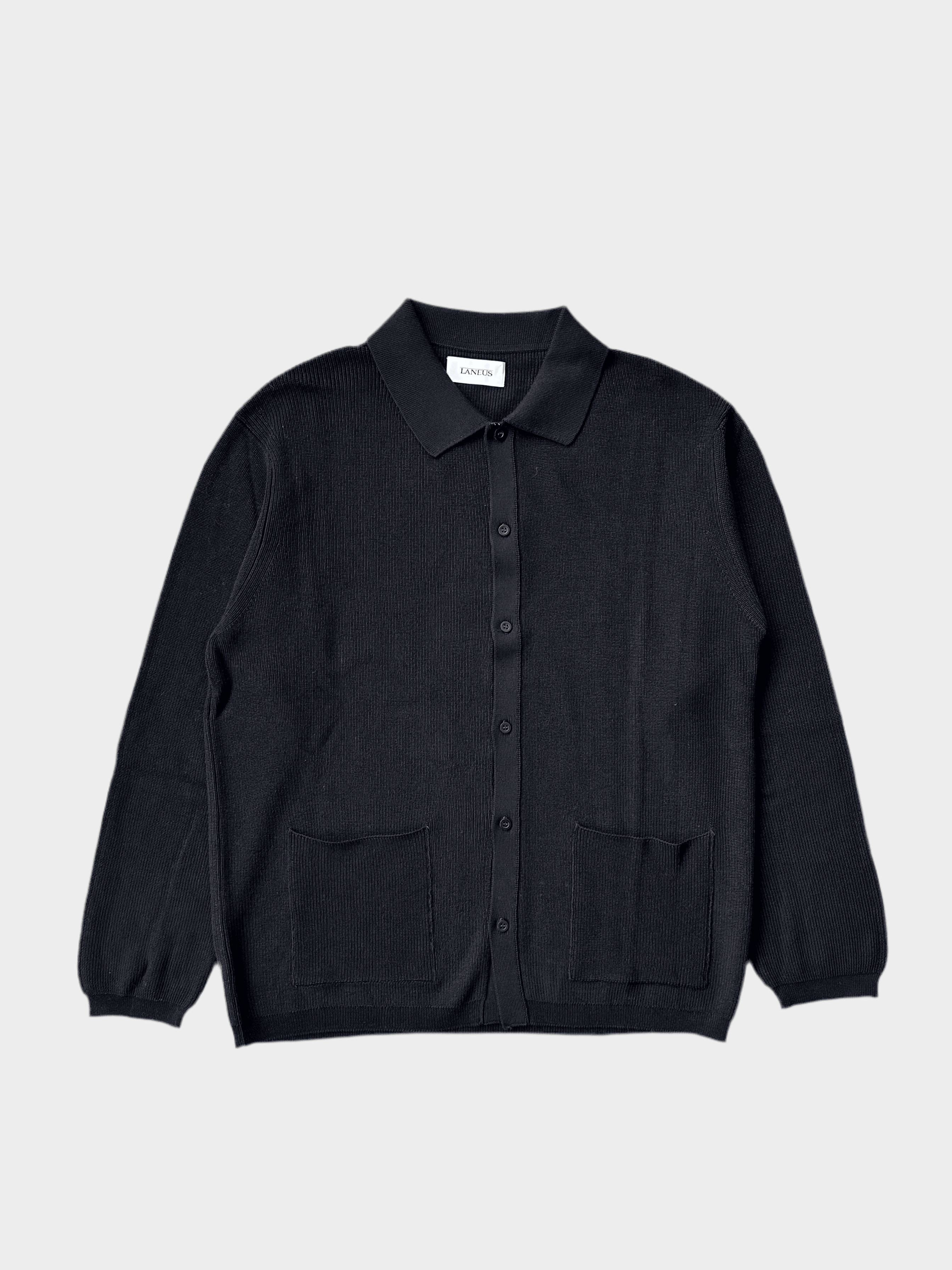 Mesh Polo Cardigan