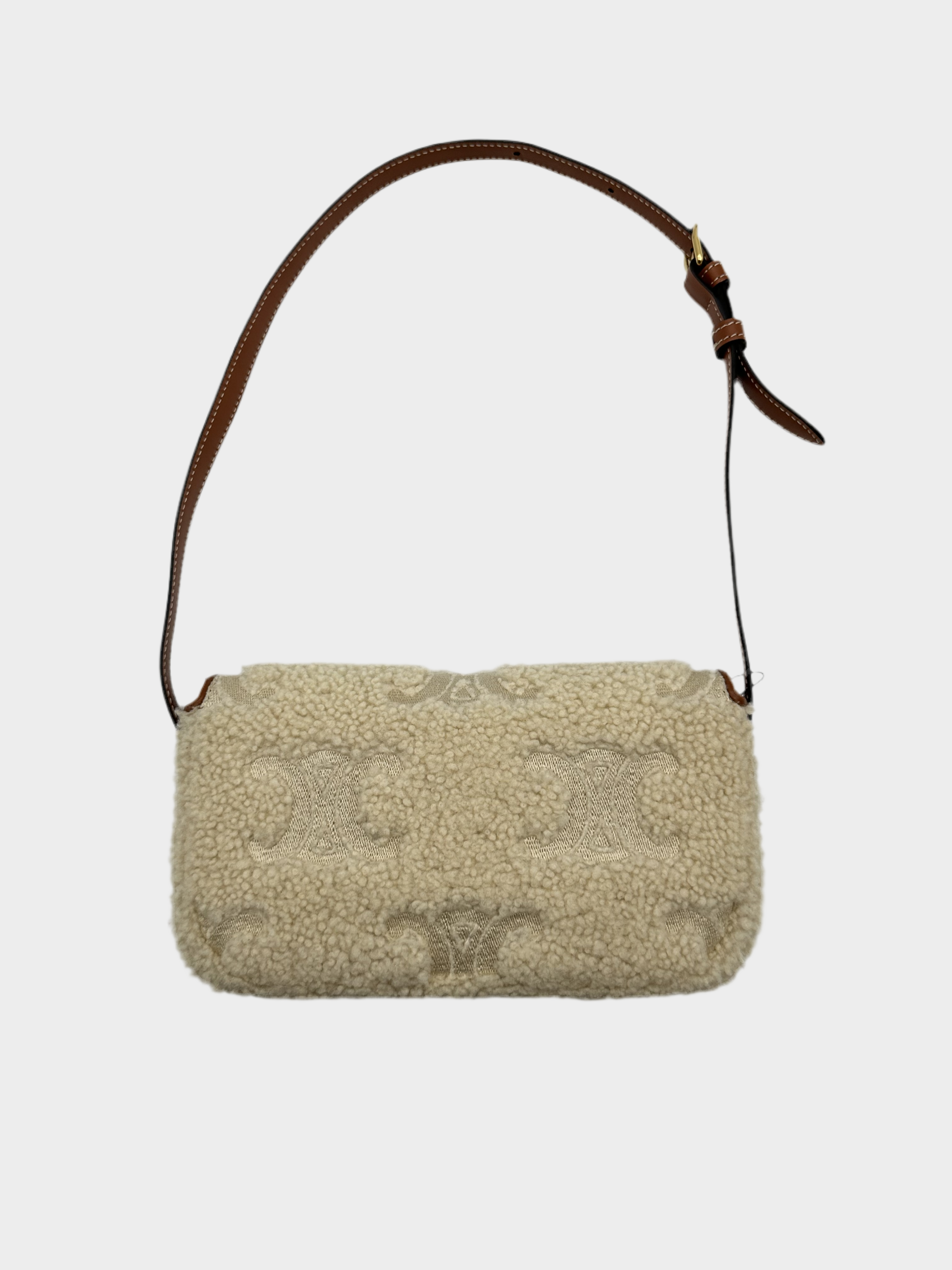 Shearling Shoulder Claude Bag