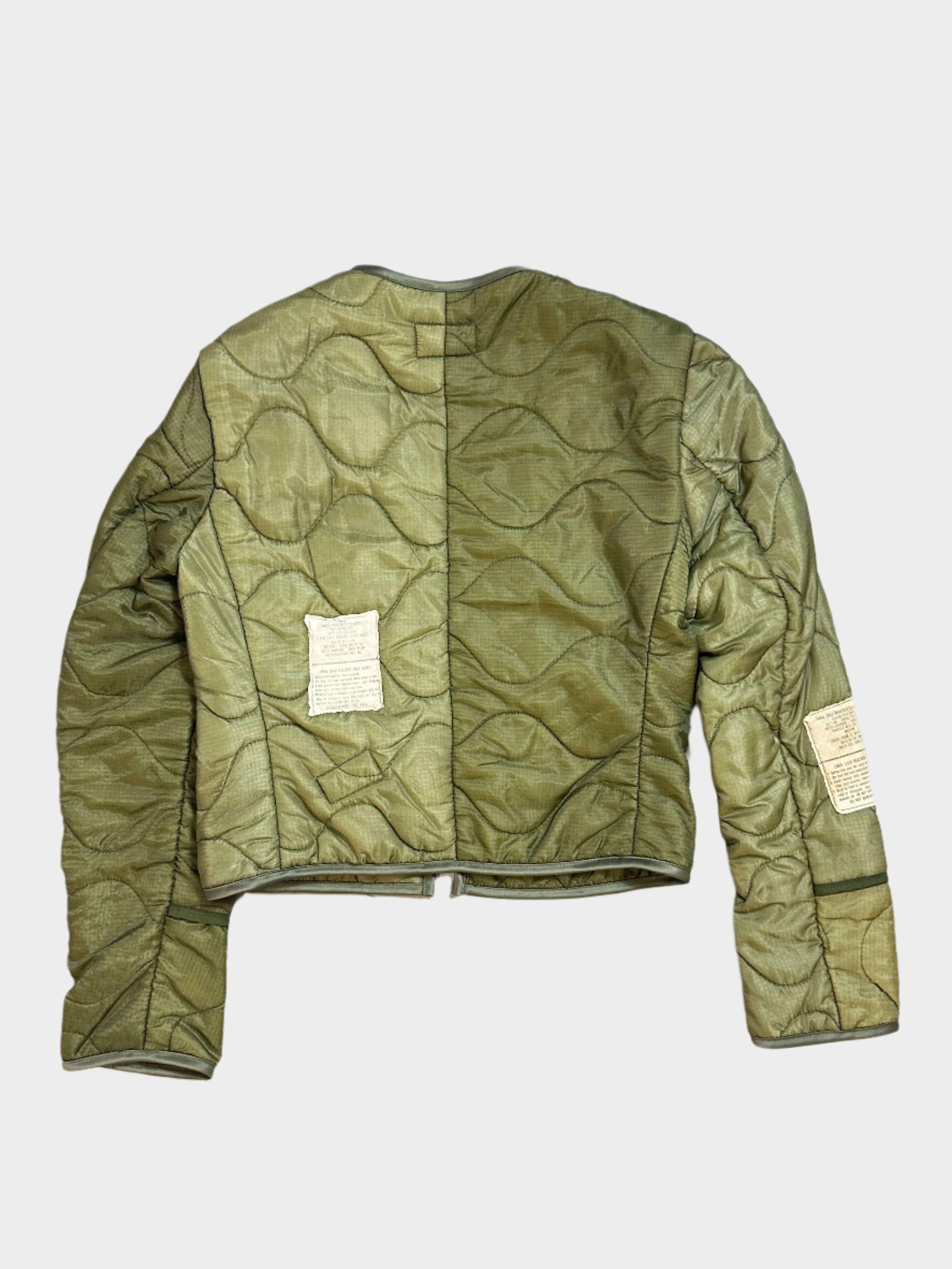 Puffy Cropped Jacket “Army”