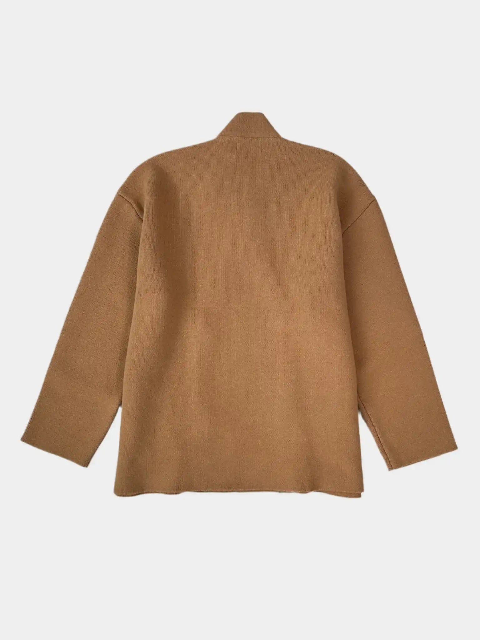 Cardigan Doppiopetto In Lana Vergine E Cashmere
