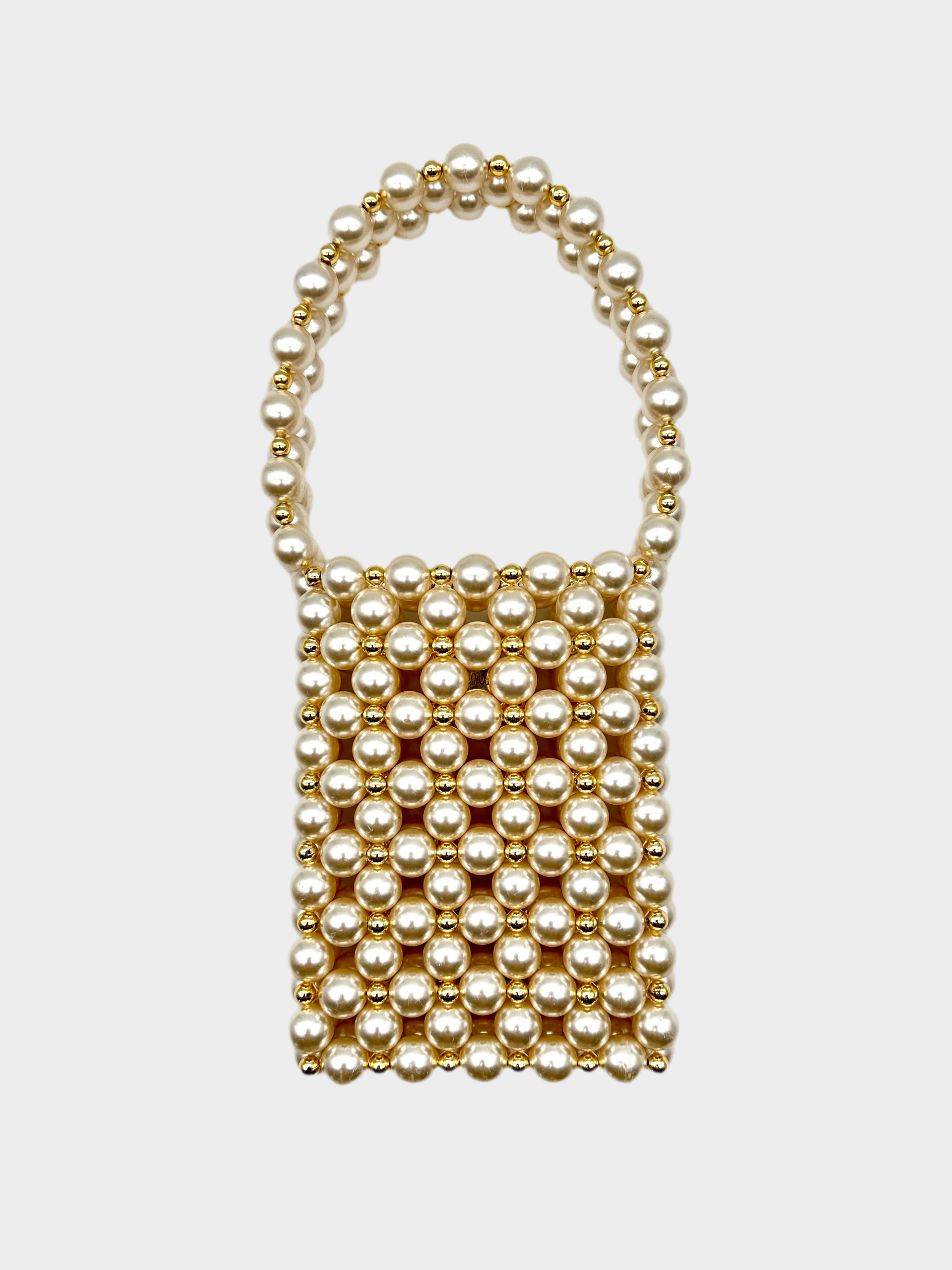 Beaded Basket Bag