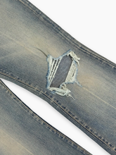 Jeans A Zampa Strappati Azzurri - Blu | dBlank