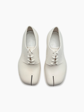 White Tabi Rubber Lace-ups -  | dBlank