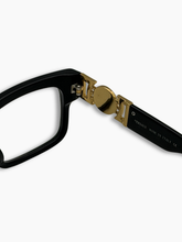 Occhiali Neri Con Medusa Oro -  | Qlhype