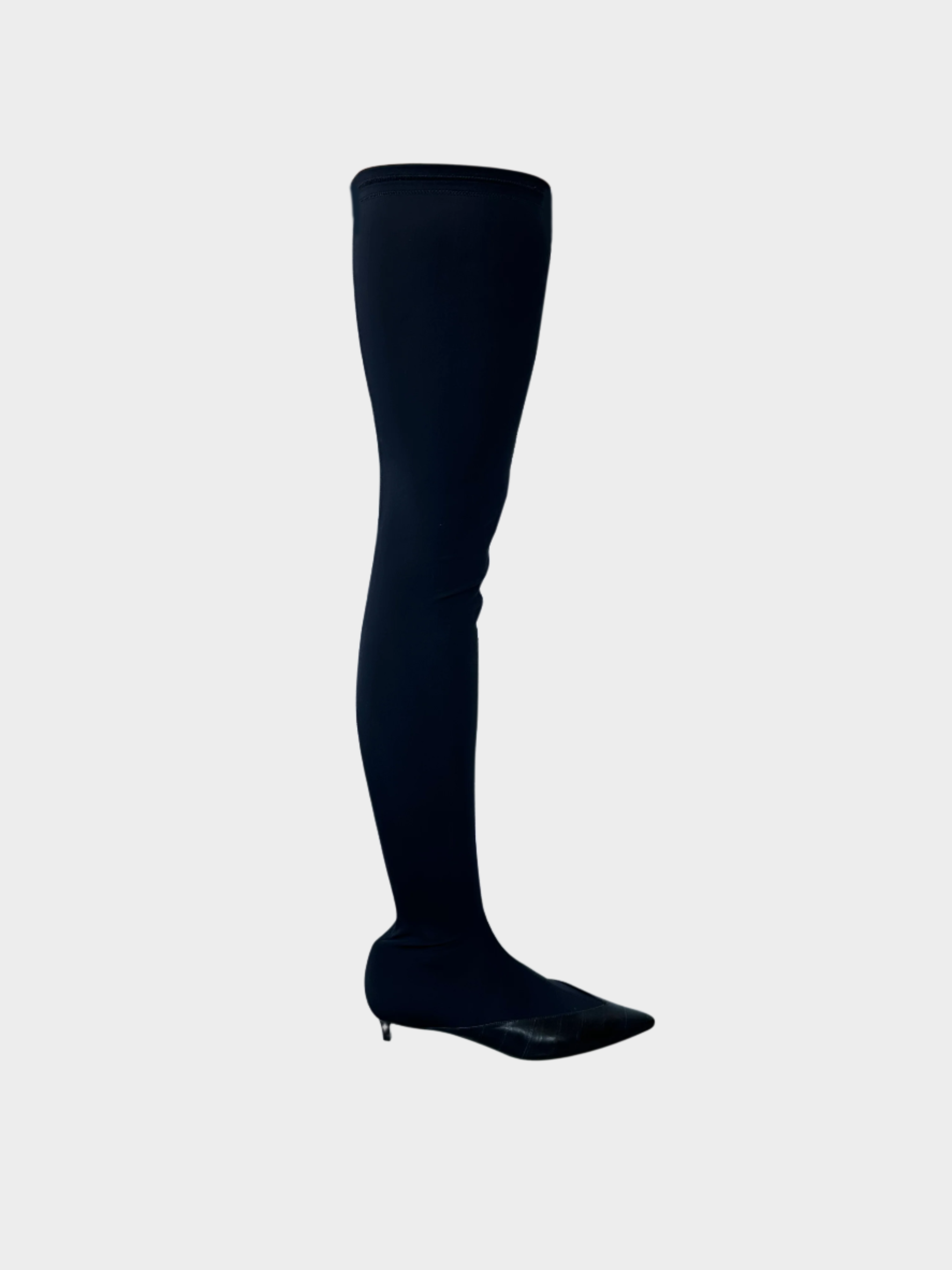 Show Over The Knee Boots With Leather Toe