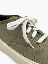 Taupe Low-Top Canvas Sneakers Shoes -  | Qlhype