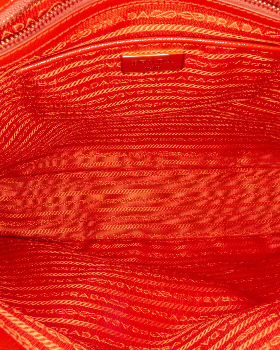 Borsa A Mano Saffiano In Vernice Rossa Con Tracolla