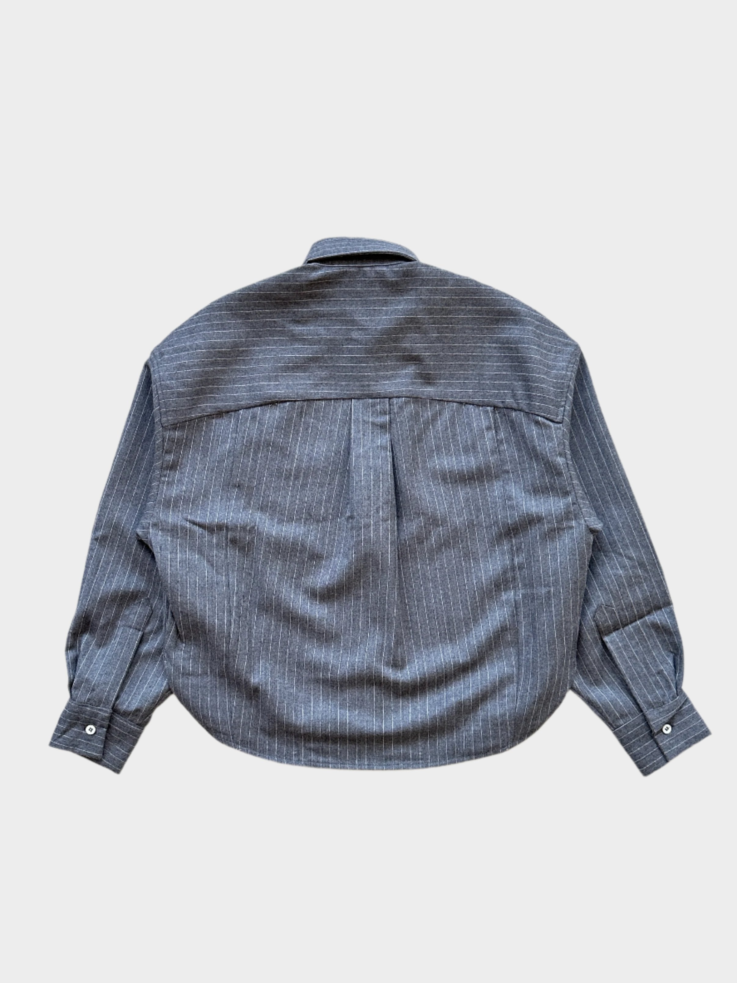 Wool Pin-striped Shirt