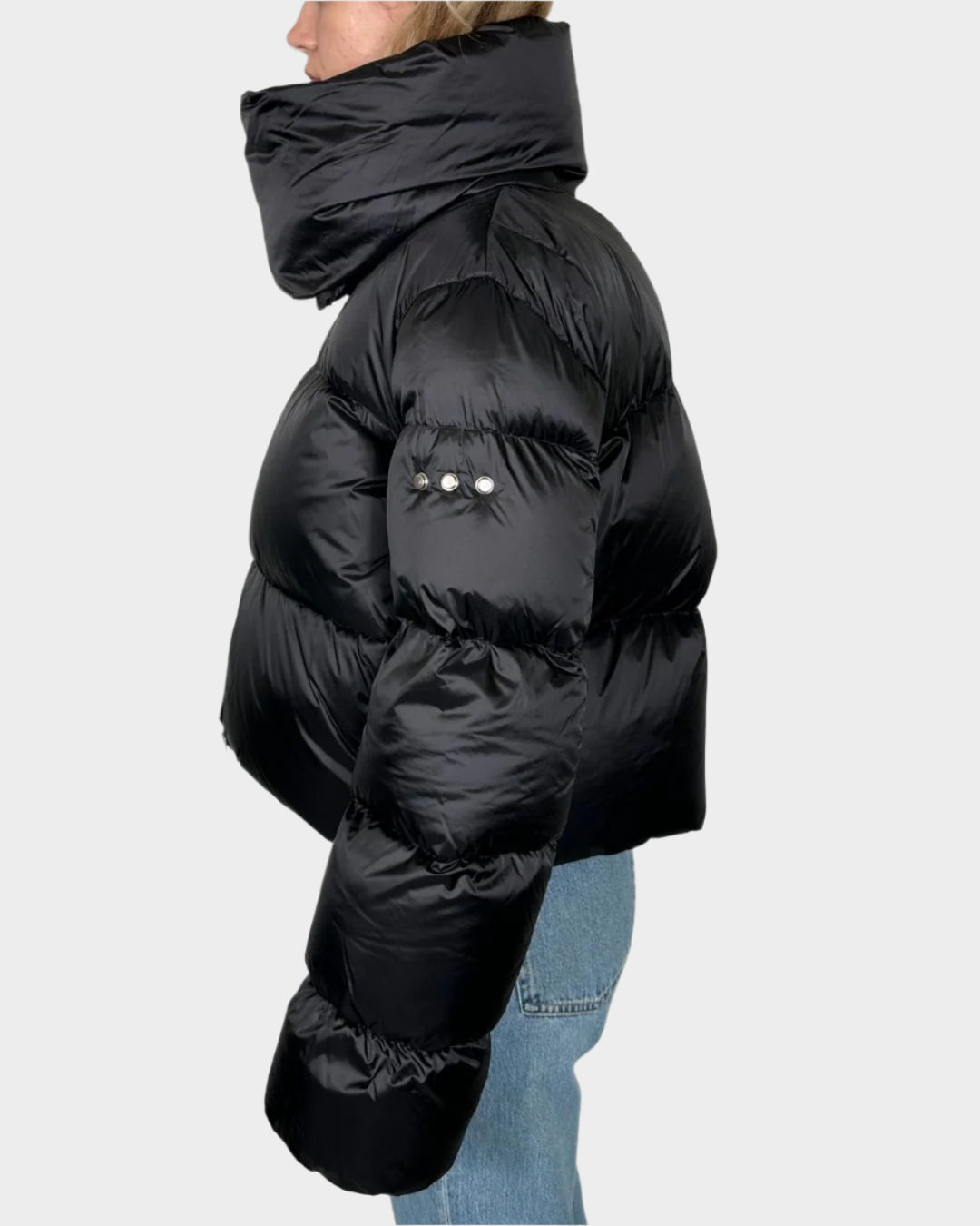 Black Puffy Down Jacket