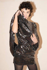 Vestito Con Paillettes E Volant -  | dBlank