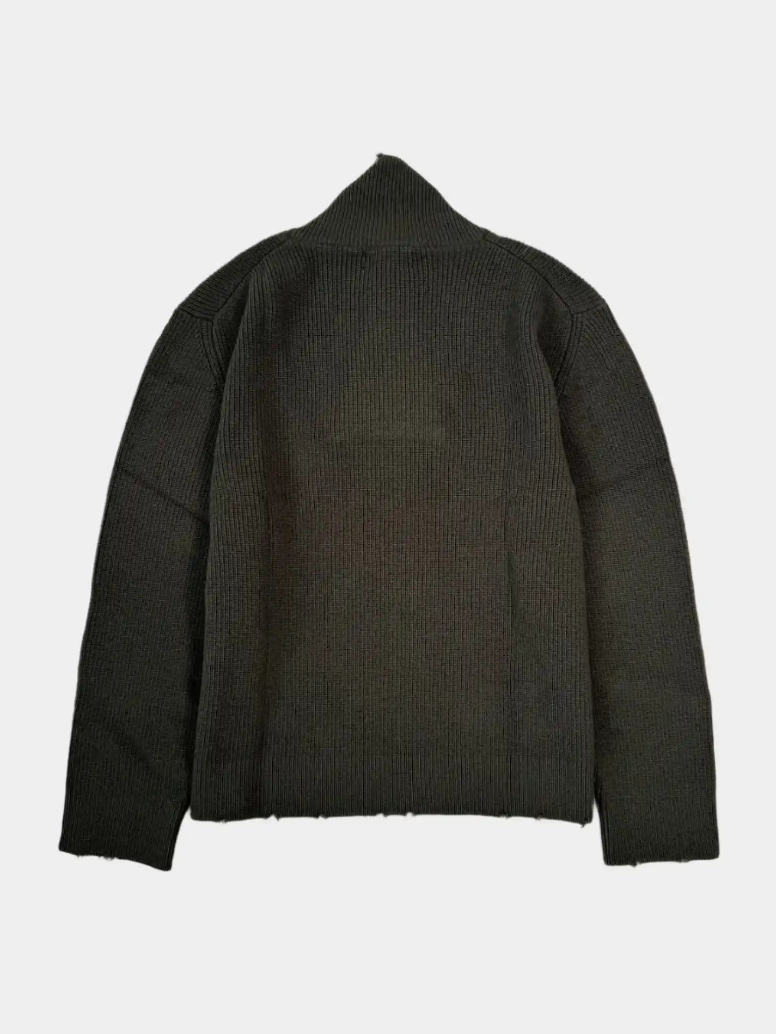 Maglione Sfrangiato Con Scollo Squadrato
