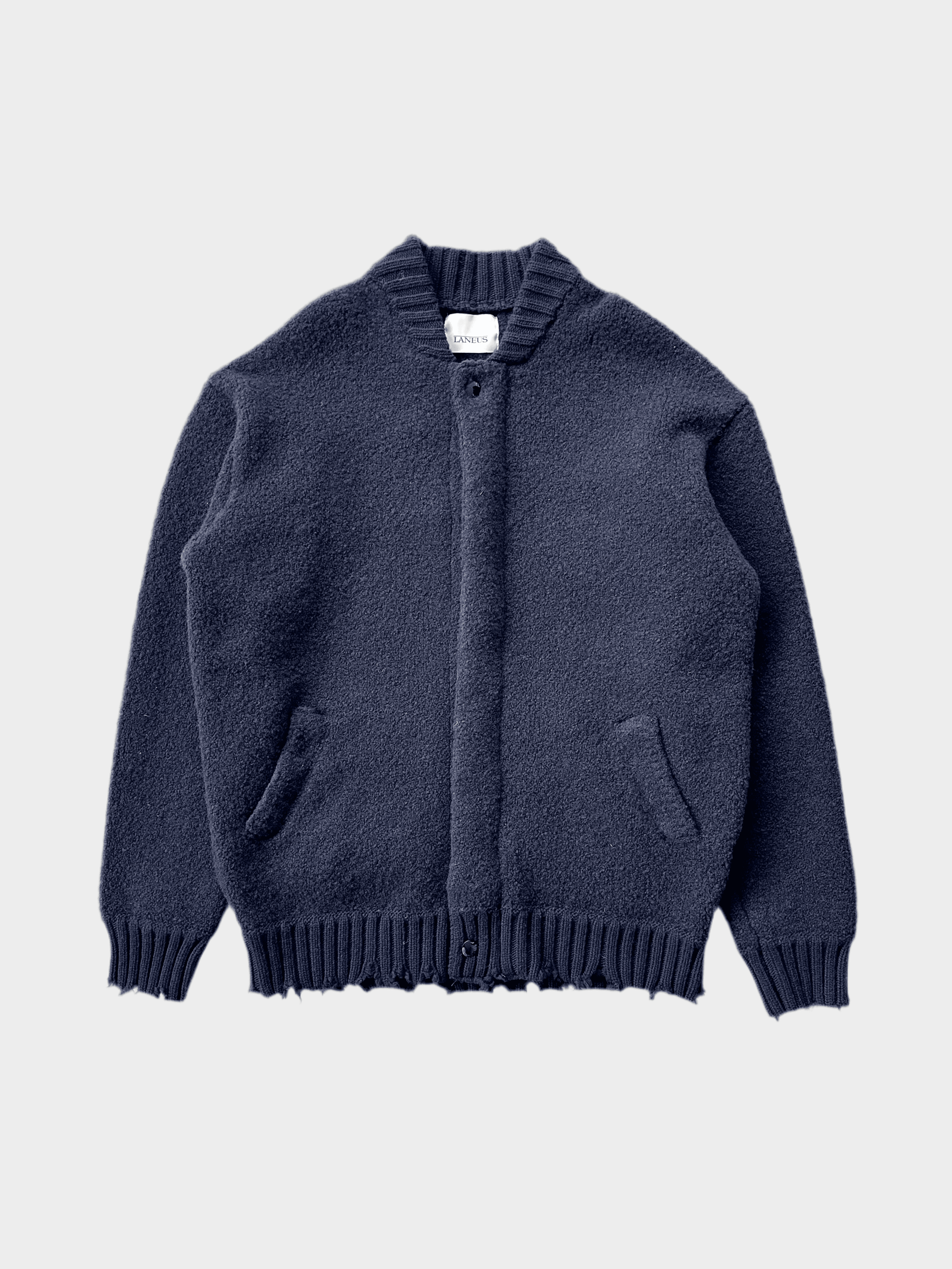 Bomber Bouclé Navy Blue